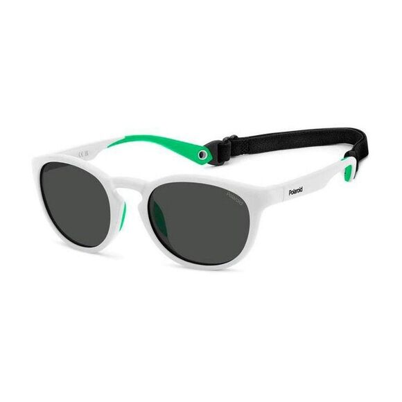 Polaroid White ResinSunglasses
